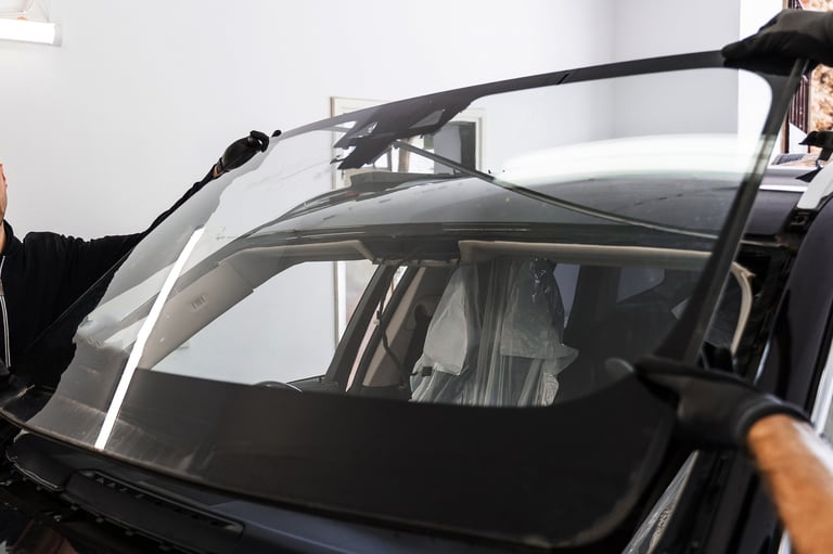 Professional auto glass replacement service